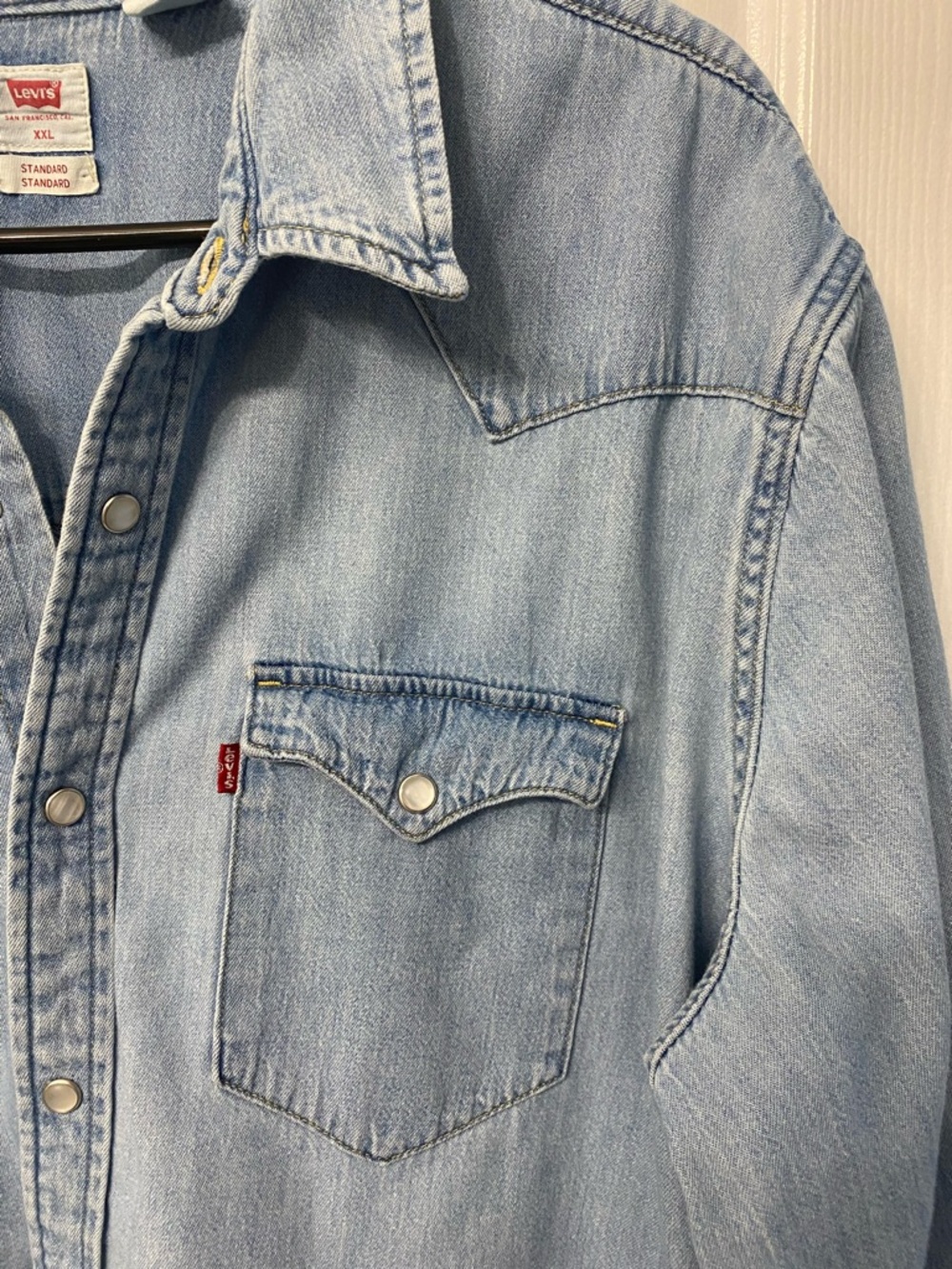 Levi's Sawyer Western Cowgirl Country Button Down Relaxed Long Sleeve Shirt XXL - Picture 7 of 15
